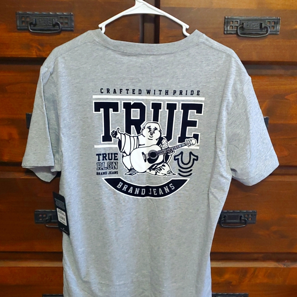 True Religion Buddha crewneck tee NWT